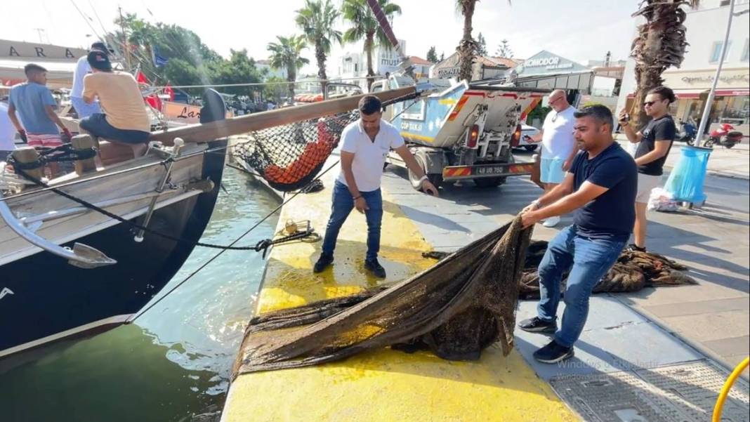 Denizden çıkarıldı: 500 metrekare büyüklüğünde! Böylesi görülmemişti, çevreyi mahvediyor 2